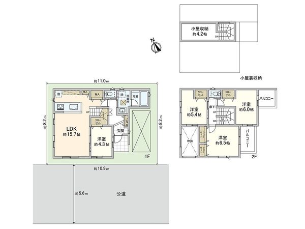 川口市上青木3丁目 間取図(平面図) 川口市上青木3丁目 間取図(平面図)