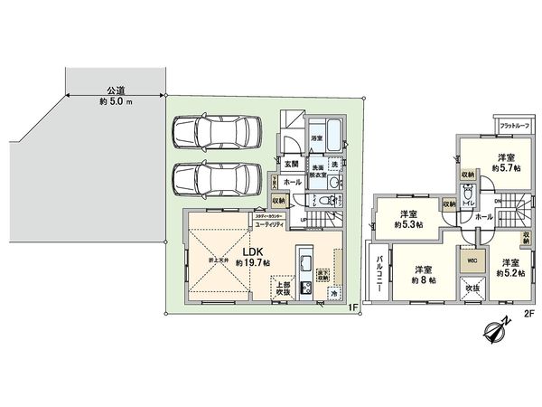 川口市大字石神 間取図(平面図) 川口市大字石神 間取図(平面図)