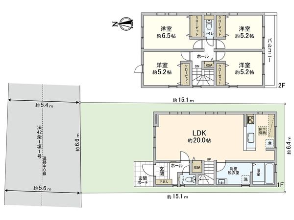 川口市元郷3丁目 3号棟 間取図(平面図) 川口市元郷3丁目 3号棟 間取図(平面図)