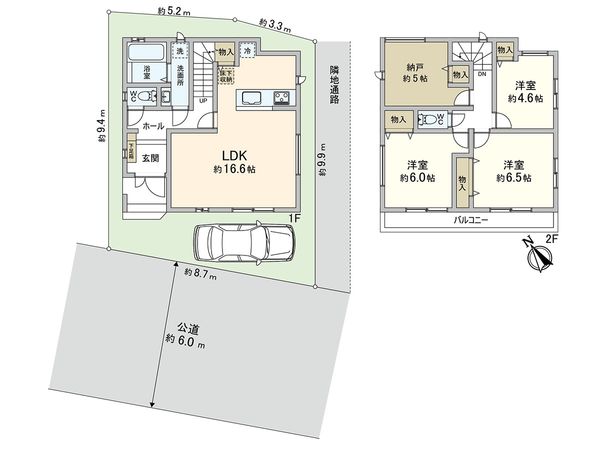川口市東領家5丁目 間取図(平面図) 川口市東領家5丁目 間取図(平面図)