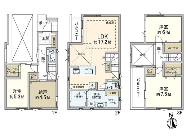 戸田市中町2丁目 間取図(平面図) 戸田市中町2丁目 間取図(平面図)