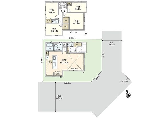 川口市坂下町2丁目 間取図(平面図) 川口市坂下町2丁目 間取図(平面図)