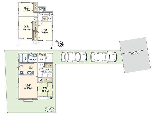 川口市大字赤井 D号棟 間取図(平面図) 川口市大字赤井 D号棟 間取図(平面図)
