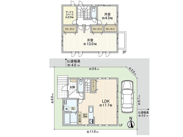 さいたま市北区日進町2丁目 間取図(平面図) さいたま市北区日進町2丁目 間取図(平面図)