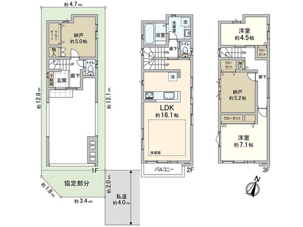 川口市戸塚東4丁目 間取図(平面図) 川口市戸塚東4丁目 間取図(平面図)