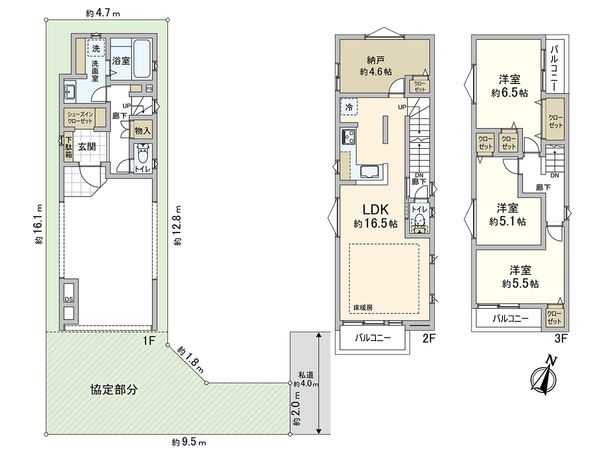 川口市戸塚東4丁目 間取図(平面図) 川口市戸塚東4丁目 間取図(平面図)