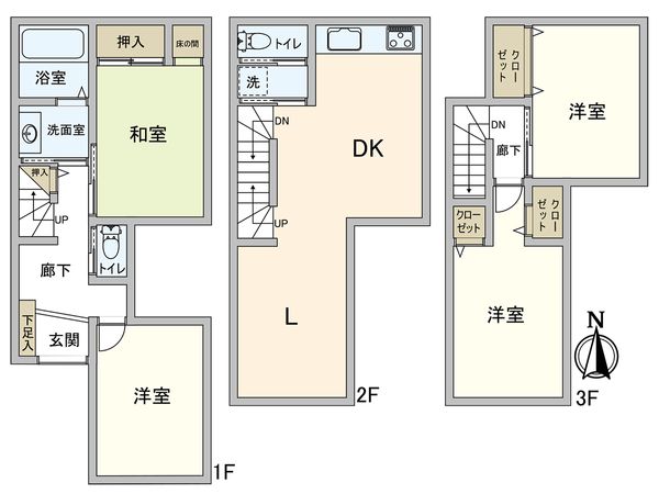 川口市西青木1丁目 間取図(平面図) 川口市西青木1丁目 間取図(平面図)