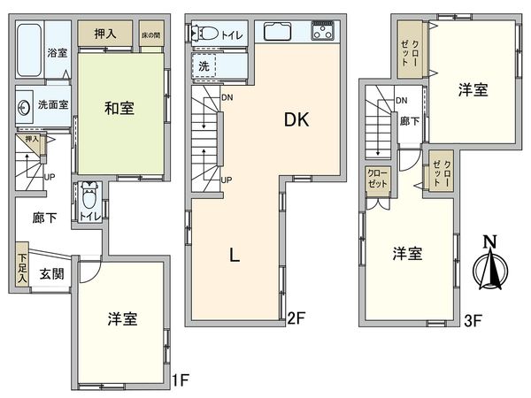川口市西青木1丁目 間取図(平面図) 川口市西青木1丁目 間取図(平面図)