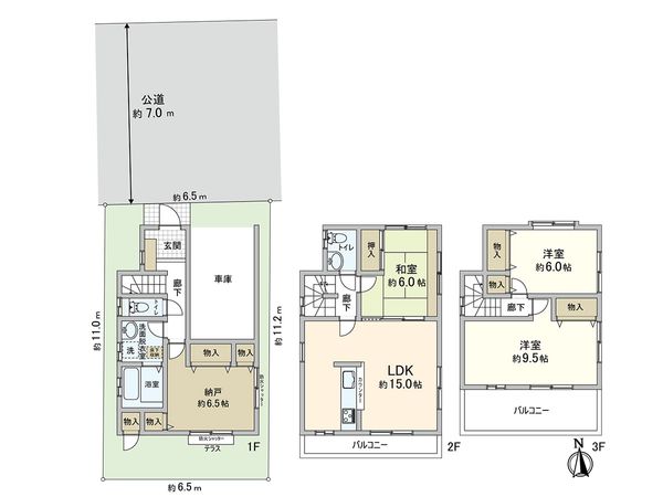 川口市中青木5丁目 間取図(平面図) 川口市中青木5丁目 間取図(平面図)