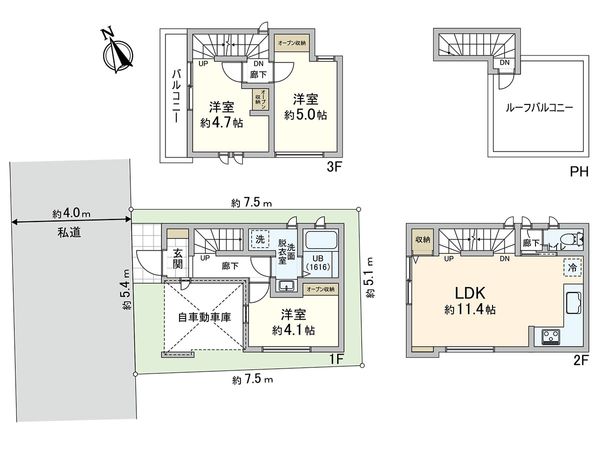 川口市坂下町2丁目 間取図(平面図) 川口市坂下町2丁目 間取図(平面図)