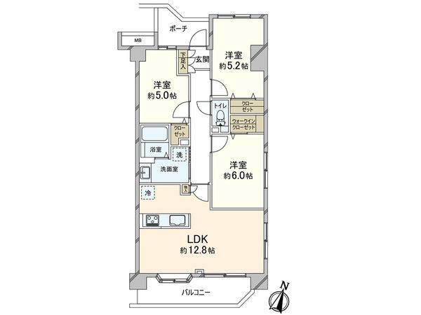 ダイアパレス東浦和Ⅱ 間取図(平面図)