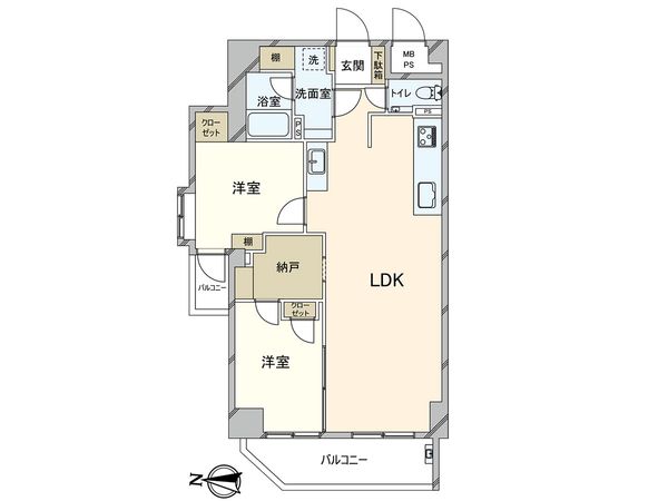メイツ川口第2 間取図(平面図) メイツ川口第2 間取図(平面図)