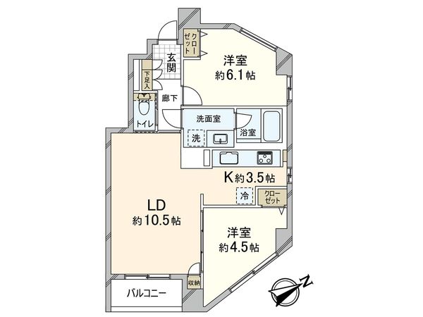 コスモ川口アーバンスクエア 間取図(平面図) コスモ川口アーバンスクエア 間取図(平面図)