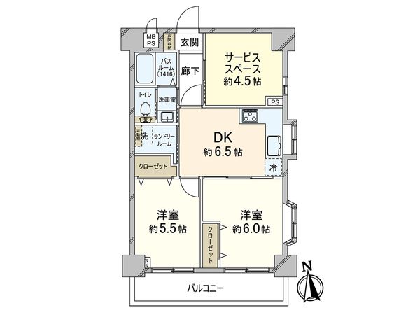 ライオンズマンション西川口第6 間取図(平面図) ライオンズマンション西川口第6 間取図(平面図)