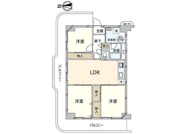 アイビハイツ川口 間取図(平面図) アイビハイツ川口 間取図(平面図)