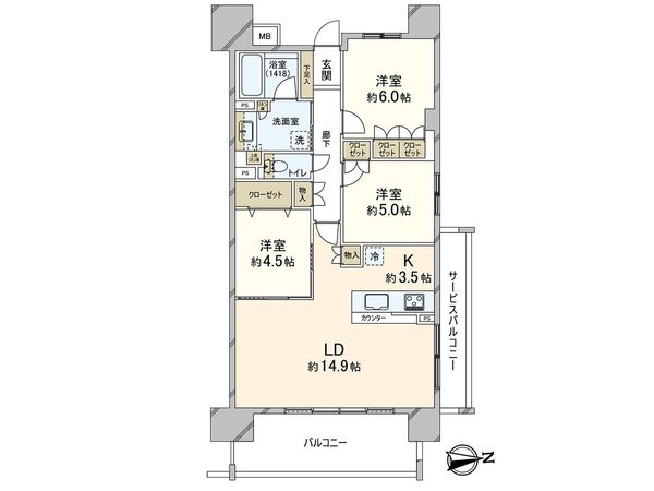 レーベン川口リアージュ 間取図(平面図)