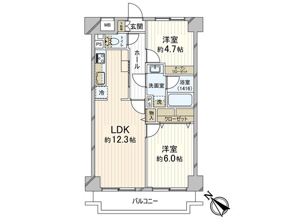 モンシャトー川口 間取図(平面図) モンシャトー川口 間取図(平面図)