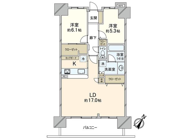 エスティプレイス 間取図(平面図)