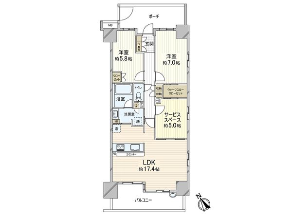 ヴィスタマークス川口新井宿 間取図(平面図) ヴィスタマークス川口新井宿 間取図(平面図)