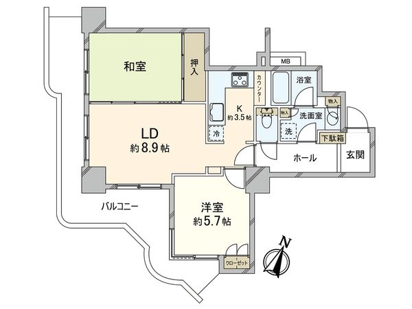 スカイフロントタワー川口 間取図(平面図) スカイフロントタワー川口 間取図(平面図)
