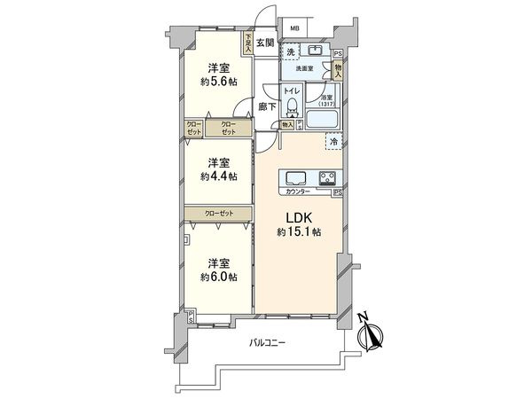 レーベンハイム川口元郷サザンテラス 間取図(平面図) レーベンハイム川口元郷サザンテラス 間取図(平面図)