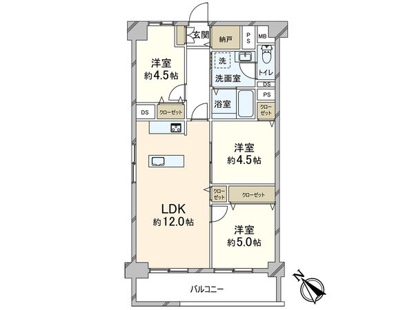 川口ハイツ 間取図(平面図) 川口ハイツ 間取図(平面図)