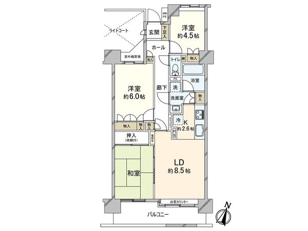 川口中青木パークホームズ 間取図(平面図) 間取図(平面図)