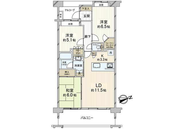 ローヤルシティ西川口七番館 間取図(平面図) ローヤルシティ西川口七番館 間取図(平面図)