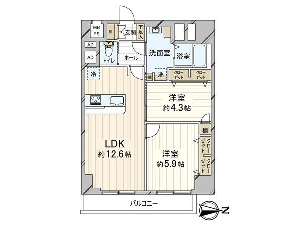 本町ハイツ 間取図(平面図)