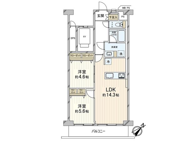 戸田第二スカイハイツ 間取図(平面図) 戸田第二スカイハイツ 間取図(平面図)