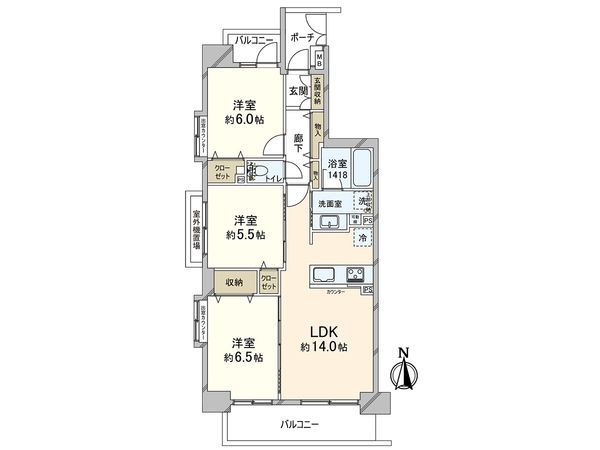 コスモ川口リバーステージ 間取図(平面図) コスモ川口リバーステージ 間取図(平面図)