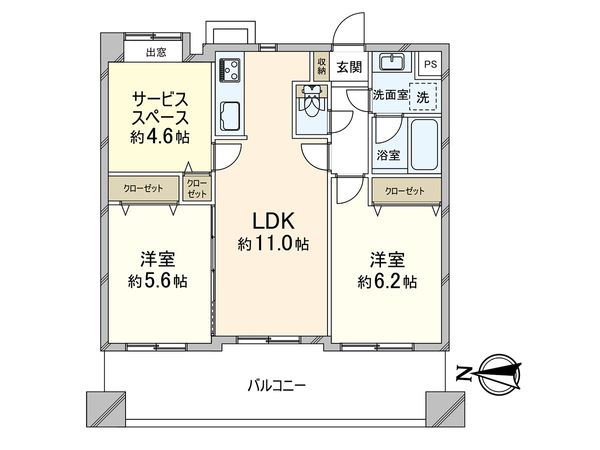 デュオ川口青木公園 間取図(平面図) 間取図(平面図)