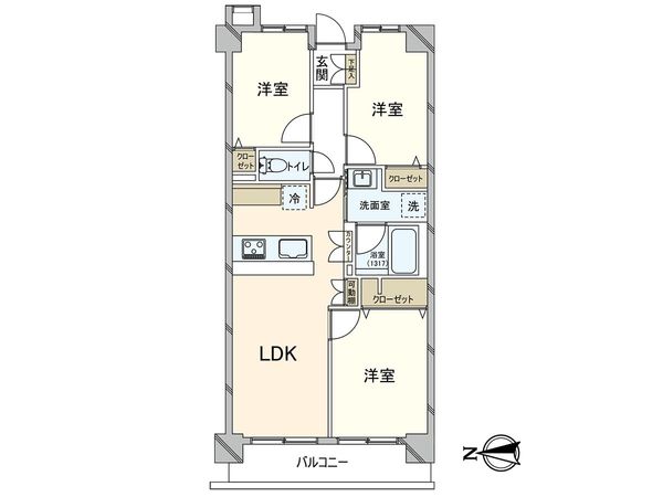 戸田公園スカイマンション 間取図(平面図)