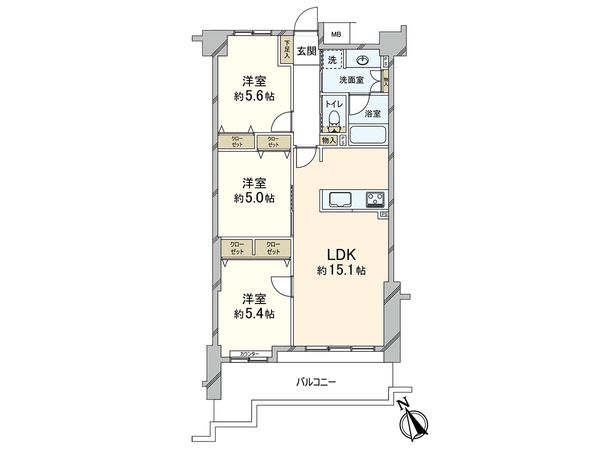 レーベンハイム川口元郷サザンテラス 間取図(平面図) レーベンハイム川口元郷サザンテラス 間取図(平面図)