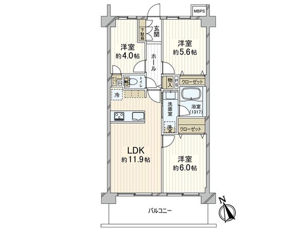 ライオンズマンション川口飯塚第3 間取図(平面図) ライオンズマンション川口飯塚第3 間取図(平面図)