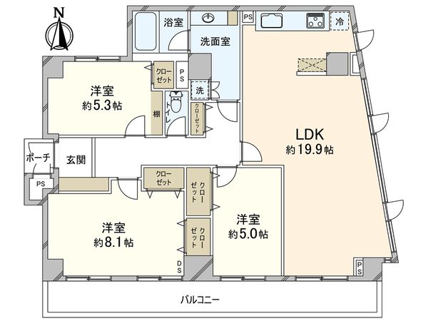 ジェム西川口ルミオール 間取図(平面図) 間取図(平面図)