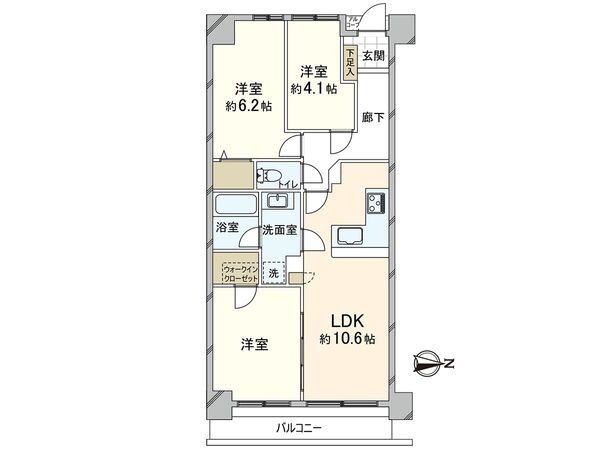 戸田公園スカイマンション 間取図(平面図)