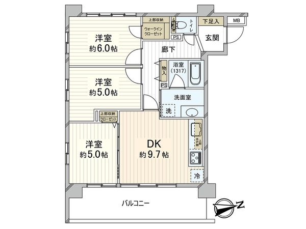 パテラ川口 間取図(平面図)