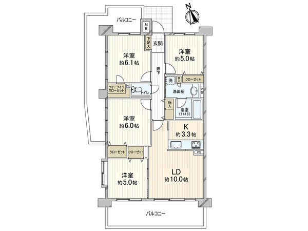コスモ戸田公園シティフォルム 間取図(平面図)