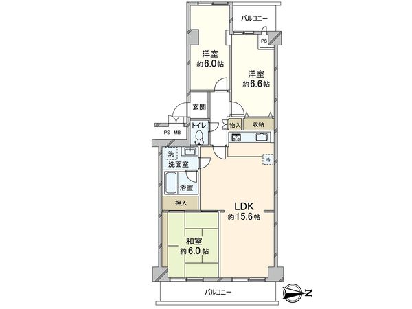 エバーグリーン川口 間取図(平面図)