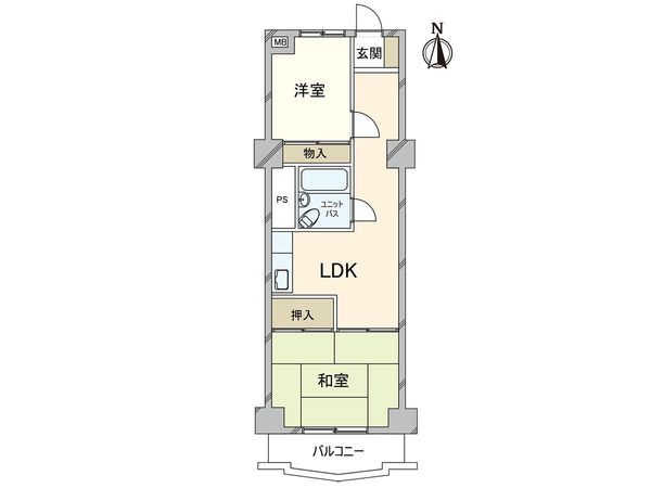 川口第二永谷マンション 間取図(平面図)