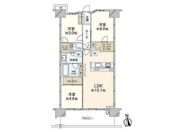 ガーラ・レジデンス戸田公園セントラルスクエア 間取図(平面図)