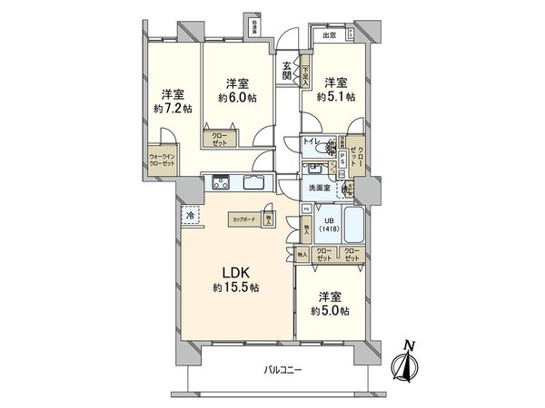 リビオタワー川口ミドリノ 間取図(平面図) リビオタワー川口ミドリノ 間取図(平面図)