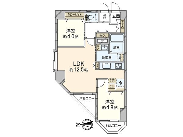 ライオンズマンション川口栄町 間取図(平面図) 間取図(平面図)