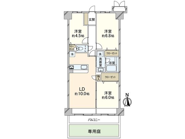 モア・ステージ東川口 間取図(平面図) モア・ステージ東川口 間取図(平面図)