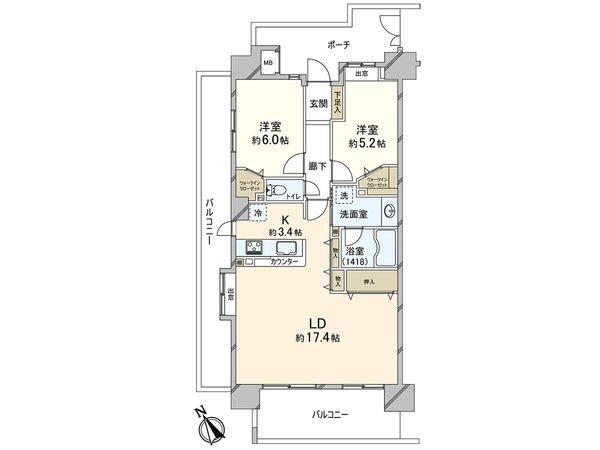 グランクロス川口本町 間取図(平面図) グランクロス川口本町 間取図(平面図)