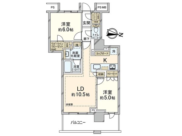 プラウドタワー川口クロス 間取図(平面図) プラウドタワー川口クロス 間取図(平面図)