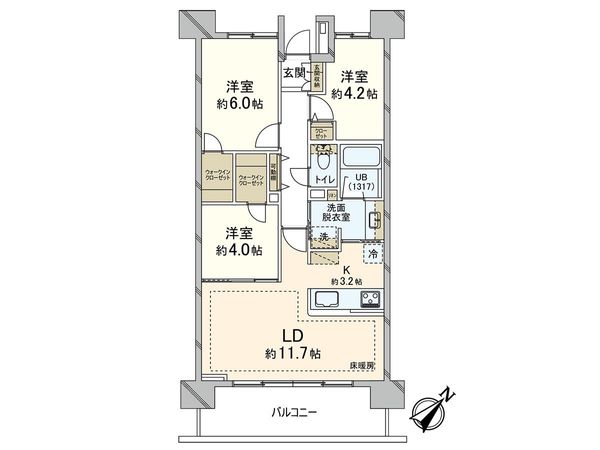 パークホームズ川口幸町センターステージ 間取図(平面図)