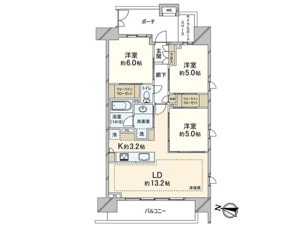 パークホームズ川口ザレジデンス 間取図(平面図) 間取図(平面図)