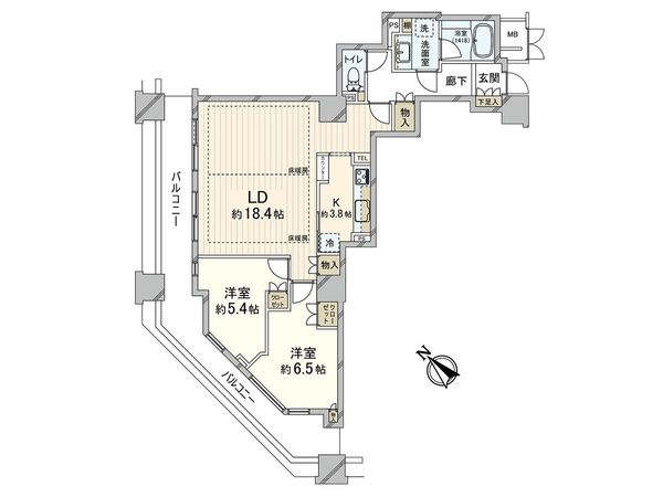 キャメリアタワー川口 間取図(平面図)